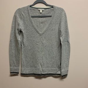 Banana Republic Gray V-Neck Sweater